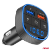 Transmiter samochodowy FM 2×USB-A 12V 24V AMIO-046-142854