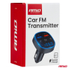 Transmiter samochodowy FM 2×USB-A 12V 24V AMIO-046-142860