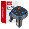 Transmiter samochodowy FM 2×USB-A 12V 24V AMIO-046-142861