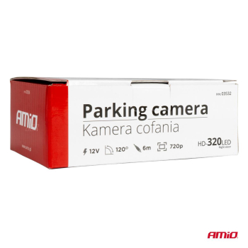 Kamera cofania parkowania HD-320 LED 12v 720p AMIO-142302