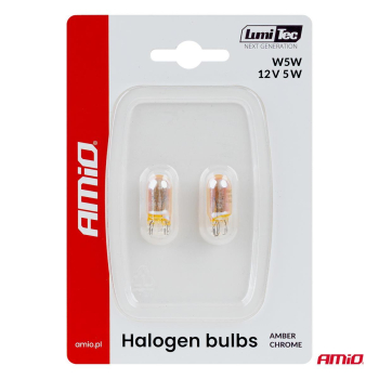 Żarówki halogenowe WY5W 12V5W LumiTec pomarańczowe-142966