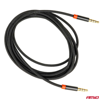 Kabel AUX MINI JACK 3,5mm oplot 200cm AMIO-03270-143883