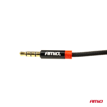 Kabel AUX MINI JACK 3,5mm oplot 200cm AMIO-03270-143887
