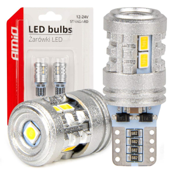 Żarówki LED STANDARD T10 W5W 6x3020 + 1x3030 SMD W-144419