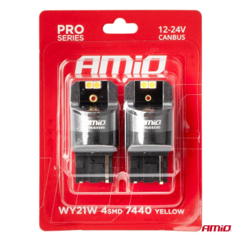 Żarówki LED CANBUS PRO WY21W 4x3030 SMD pomarańczo-144669