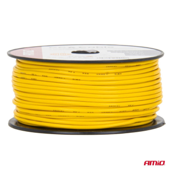 Przewód jednożyłowy żółty CCA 1x1.5mm2 50m 7.5A 12-145047