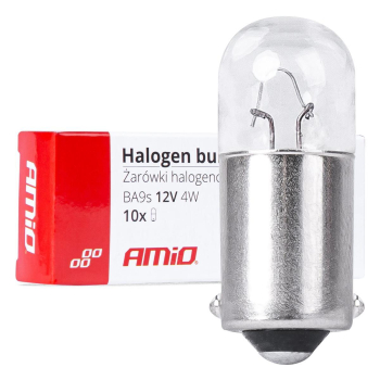 Żarówki halogenowe T4W 12V 4W BA9S 1szt.AMIO-0337-145544