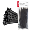 Taśmy opaski zaciskowe kablowe czarne 3,6x150mm - -146193