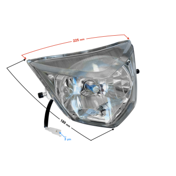 Reflektor przedni Scalpel 50-146504