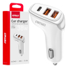 Ładowarka samochodowa 2x USB-A + USB-C 38W AMIO-03-147802