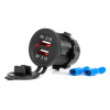 Wodoodporna ładowarka z gniazdami 2x USB 12V 24V M-148331