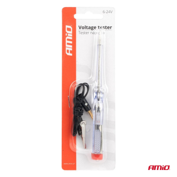 Tester próbnik napięcia 6V 12V 24V AMIO-01722-148480