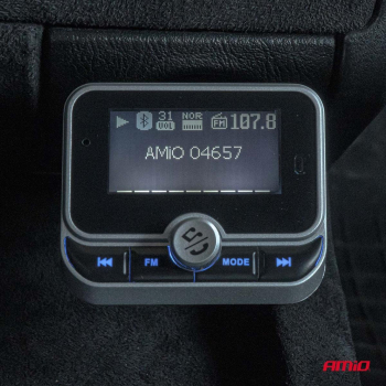 Transmiter samochodowy FM z pilotem 2×USB-A 12V 24-148628