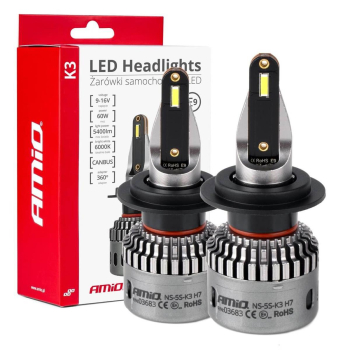 Żarówki samochodowe LED seria K3 H7 12V 6000K Canb-149283