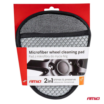 Pad z mikrofibry gąbka do mycia felg kołpaków AMIO-149754