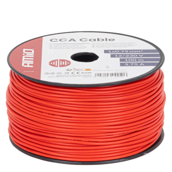 Przewód jednożyłowy czerwony CCA 1x0.75mm2 100m 3.-149823
