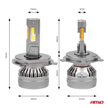 Żarówki samochodowe LED seria HP Full Canbus H4/H1-149929