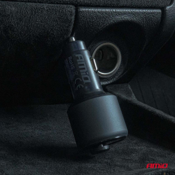 Transmiter samochodowy FM 1×USB-A 1×USB-C 12V 24V -150398