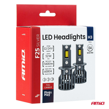 Żarówki samochodowe LED F25 SILVER FULL CANBUS 52W-150401