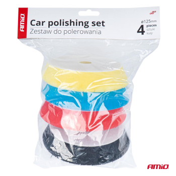 Zestaw do polerowania gąbki polerskie 4 szt. 125 m-151578