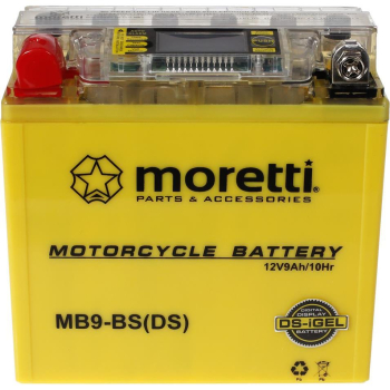 Akumulator Moretti 12V AGM (I-Gel) MB9-BS ze wskaź-1538