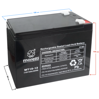 Akumulator Moretti UPS MT10-12-154177