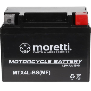 Akumulator Moretti 12V AGM (Gel) MTX4L-BS / MB4L-B-1603