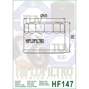 FILTR OLEJU HIFLO HF147 YAMAHA FZS 600/ YFM 660, K-163700