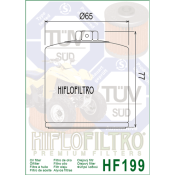 FILTR OLEJU HIFLO HF199 POLARIS 550/850/900 09-11-163703