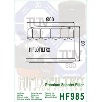 FILTR OLEJU HIFLO HF985 YAMAHA XP 500 TMAX 01-11, -166539