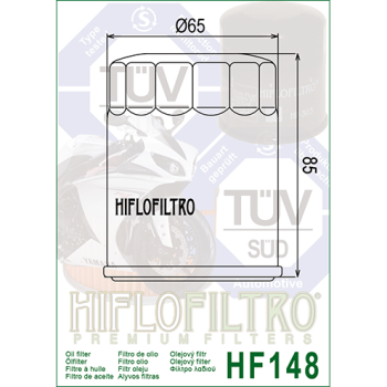 FILTR OLEJU HIFLO HF148 FJR 1300 (01-12), TGB ATV,-167480