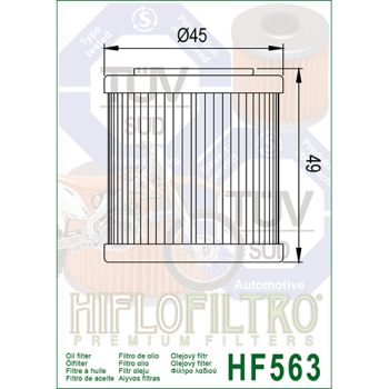FILTR OLEJU HIFLO HF563 APRILIA, HUSQVARNA, SWM 30-169985