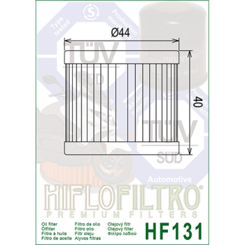 FILTR OLEJU HIFLO HF131 HYOSUNG, SUZUKI DR 125/ GN-170963
