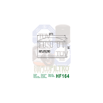 FILTR OLEJU HIFLO HF164 BMW K 1200/ R 1200 / K1600-170966