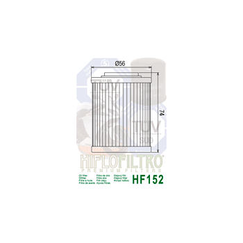 FILTR OLEJU HIFLO HF152 RSV 1000/ BOMBARDIER/ CAN--171709