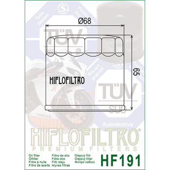 FILTR OLEJU HIFLO HF191 TRIUMPH BONNEVILLE 800 '01-173265