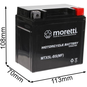 Akumulator Moretti AGM (Gel) MTX5L-BS-1736