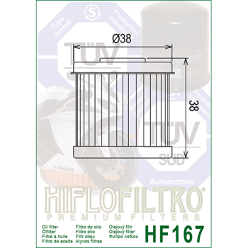 FILTR OLEJU HIFLO HF167 DAELIM-174395