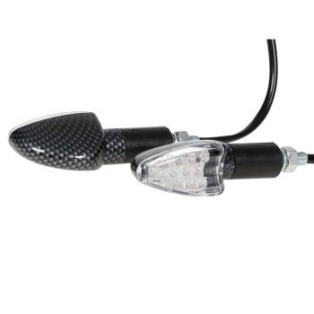 KIERUNKOWSKAZ CARBON BIAŁY KLOSZ LED