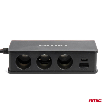 Rozdzielacz gniazda zapalniczki z ładowarką 3xUSB--183605