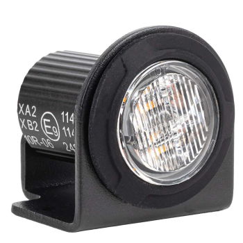 Lampa ostrzegawcza okrągła pomarańczowa LED R65 12