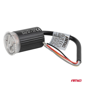 Lampa ostrzegawcza okrągła pomarańczowa LED R65 12-183634