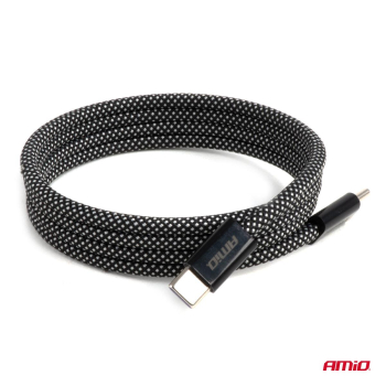 Kabel USB magnetyczny USB-C to USB-C 60W 100cm AMI-183652