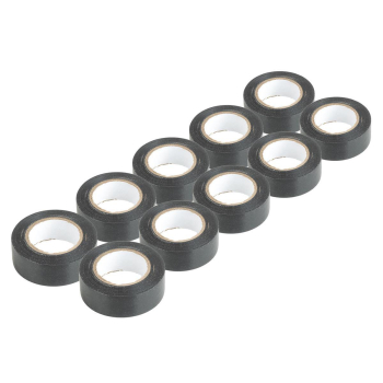 Taśmy izolacyjne PVC zestaw 10szt. czarne 19mm x 2