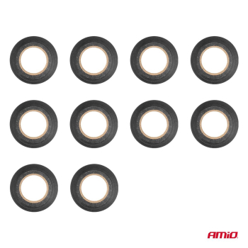 Taśmy izolacyjne PVC zestaw 10szt. czarne 19mm x 1-183778