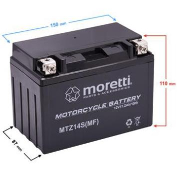 Akumulator Moretti AGM (Gel) MTZ14S-1858