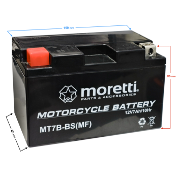 Akumulator Moretti AGM (Gel) MT7B-BS-185848