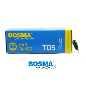 Żarówka BOSMA 12V 1,2W T05 GREEN (4414) 10 szt.-18682