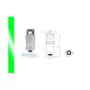 Żarówka BOSMA 12V 1*LED STANDARD BA9s GREEN WIDE V