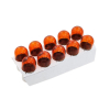 Żarówka BOSMA 12V 5W BA15s 18x37mm ORANGE (6265) 1-18744